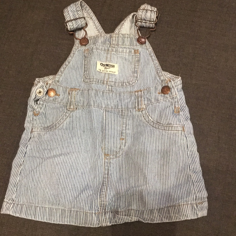 Oshkosh overall dress (size 12 months)